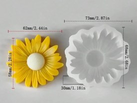 Molde silicona margarita alta